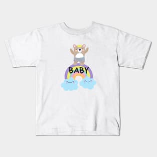 Baby Bear Rainbow Kids T-Shirt